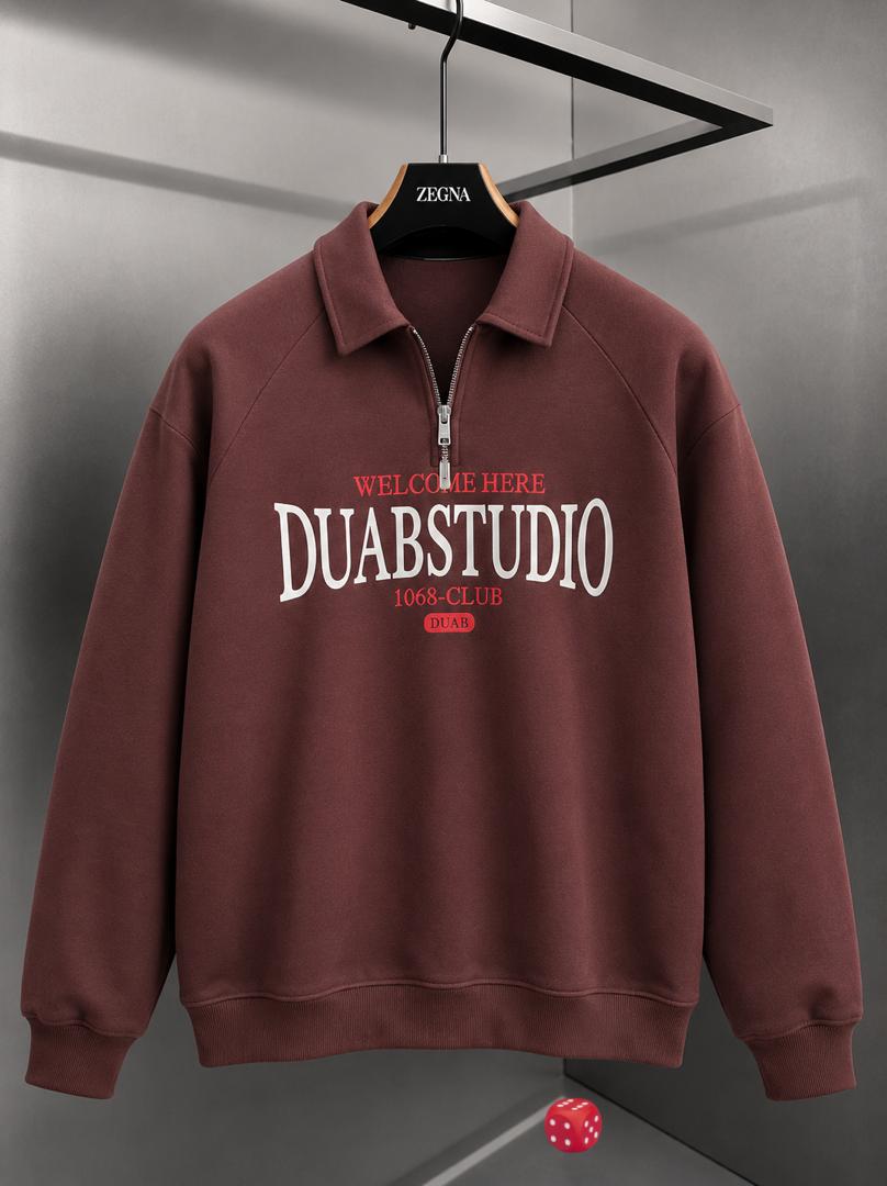 COLLAR NECK SWEAT TOPS